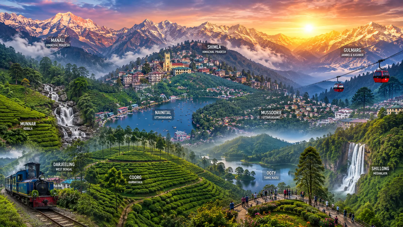 Top 10 Hill Stations to Visit in India: Most Beautiful Mountain Getaways for Every Traveler