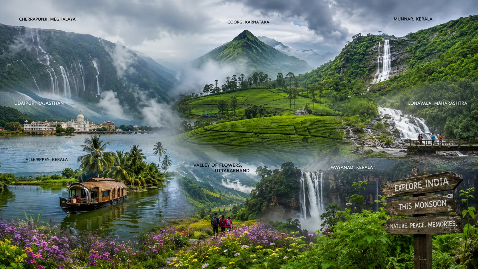 Best Places To Visit In India During Monsoon: Top Rainy Season Destinations for Nature Lovers